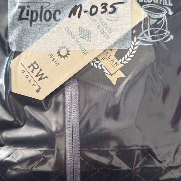 Rorie Whelan Golf Sporty 1/4 Zip Pullover Jacket Black Stretch Men’s XXL NEW - Picture 11 of 11